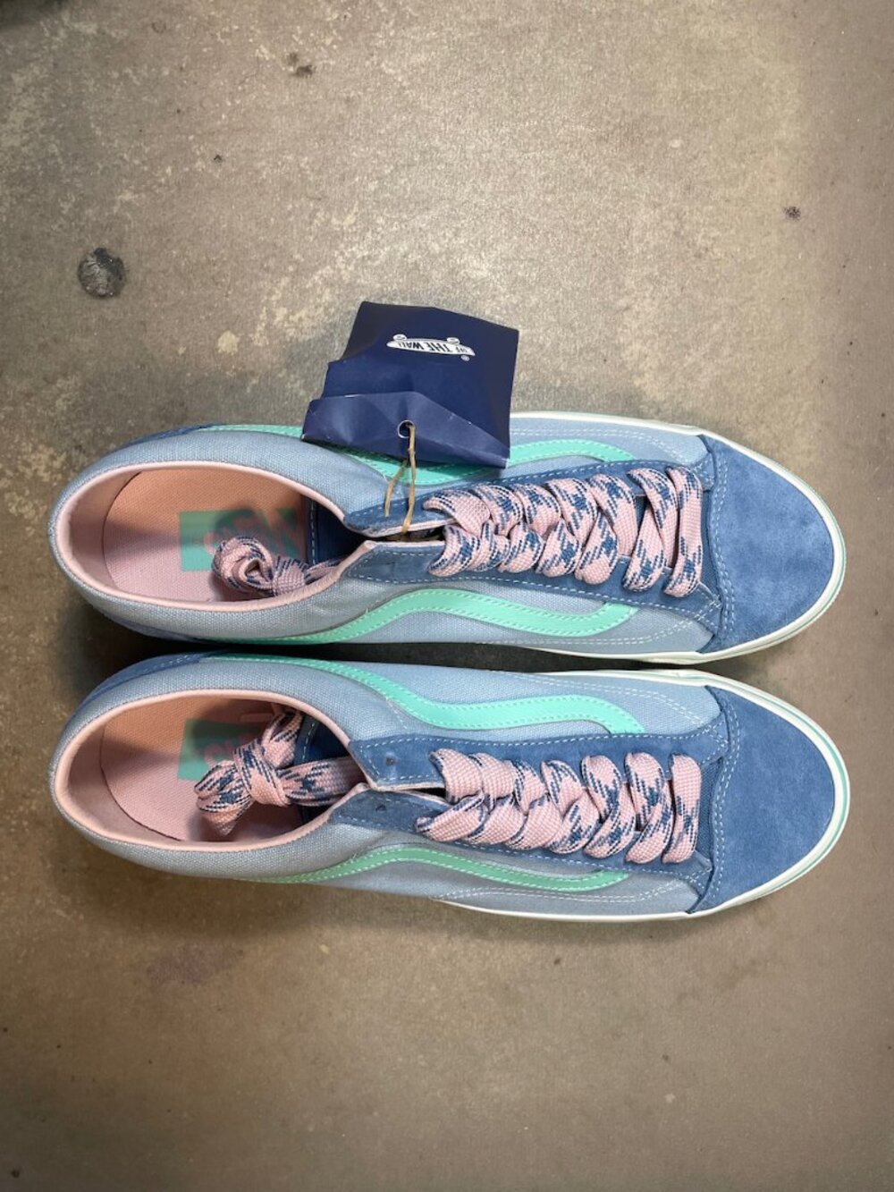 Vans LX Old Skool 36 Color Block Blue Multi Men's Size 10.5 New Rare VN000E8VBER